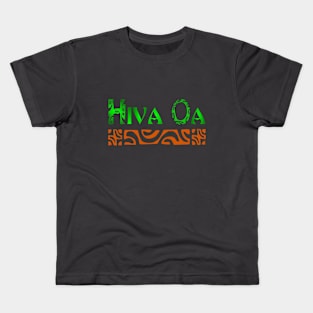 HIVA OA (green) Kids T-Shirt